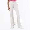 Versace Drawstring-fastening Knitted Flared Trousers In White