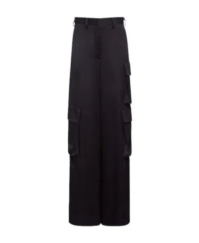 Versace Work Casual Pants In Black