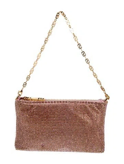 Pre-owned Versace X Dua Lipa Crystal Shoulder Bag In Pink