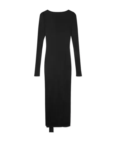 Versace X Dua Lipa Knotted Backless Dress In Black