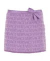 VERSACE X DUA LIPA LOGO-JACQUARD MINISKIRT