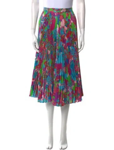 Pre-owned Versace X Dua Lipa Printed Knee-length Skirt W/ Tags In Multi