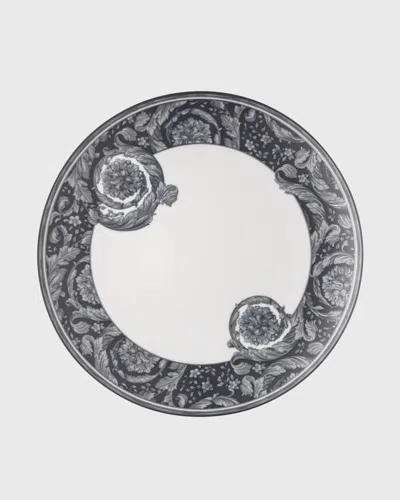 Versace X Rosenthal Barocco Haze Dinner Plate In Black