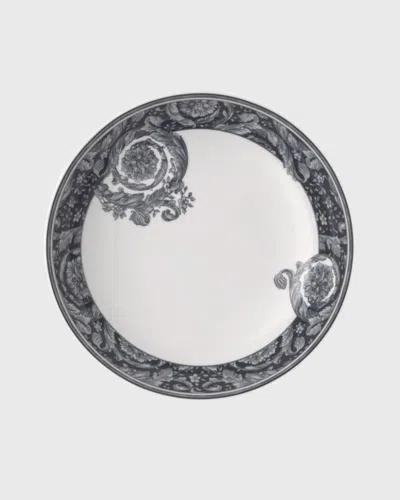 Versace X Rosenthal Barocco Haze Rimmed Soup Plate In Black
