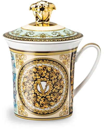 Versace X Rosenthal Barocco Mosaic Lidded Mug (9.8cm) In Multicolour