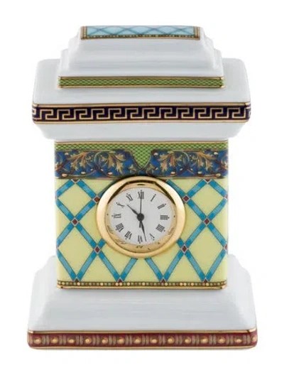 Pre-owned Versace X Rosenthal Desk Clock In Multi