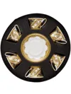 Versace X Rosenthal I Love Baroque Tea Cups (set Of 6) In White