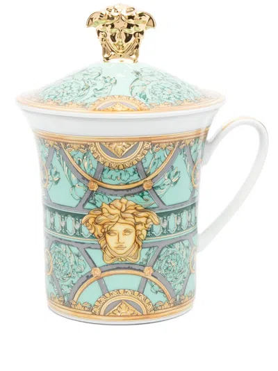 Versace X Rosenthal La Scala Del Palazzo Mug In Green