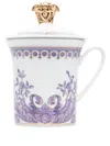 Versace X Rosenthal Le Grand Divertissement Porcelain Mug In White