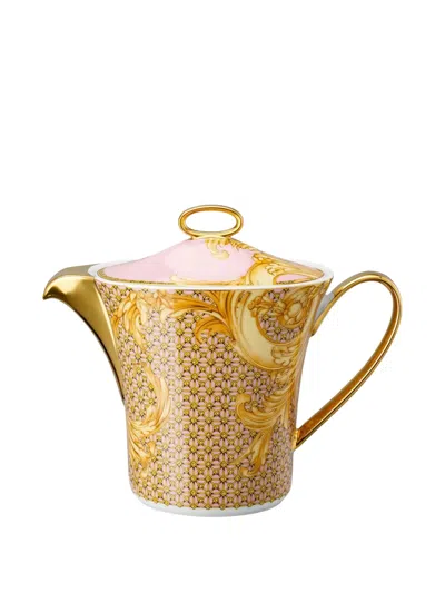 Versace X Rosenthal Les Rêves Byzantins Pattern Teapot In Gold