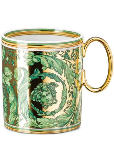 Versace X Rosenthal Medusa Garland Mug (300ml) In Grün