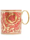 Versace X Rosenthal Medusa Garland Porcelain Mug In Rot