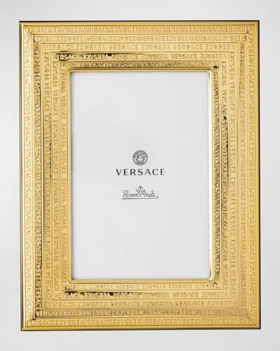 Versace X Rosenthal Vhf11 Picture Frame, 4" X 6" In Gold