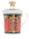 Versace X Rosethal Le Roi Soleil Mug In Red