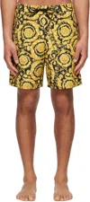 Versace Beachwears In A7900-gold + Print