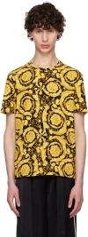 VERSACE YELLOW & BLACK BAROCCO T-SHIRT