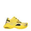 Versace Canary Yellow Sneakers With Drawstring Fastening In Yellow