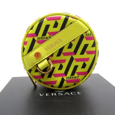 Pre-owned Versace Yellow Leather Shoulder Bag () In Multi