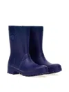 Versace Young Rain Boots In Blue