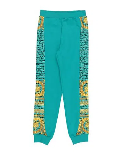 Versace Young Bottomwear - Pants In Turquoise