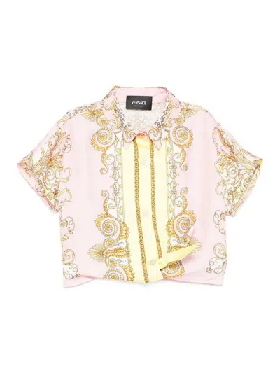 Versace Young Kids' Shirt In Pink