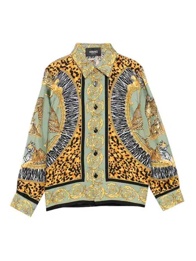 Versace Young Kids' Shirt In Multi