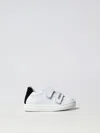 Versace Young Leather Sneakers In 白色