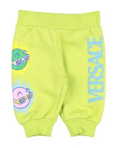 Versace Young Babies'  Toddler Boy Pants Acid Green Size 3 Cotton, Elastane