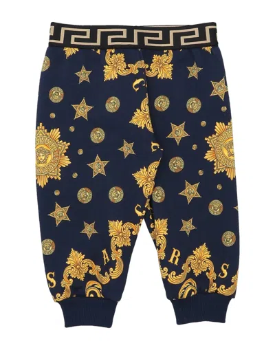 Versace Young Babies' Casual Pants In Blue