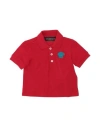 Versace Young Babies'  Newborn Boy Polo Shirt Red Size 3 Cotton, Viscose