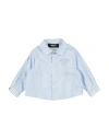 Versace Young Newborn Boy Shirt Azure Size 3 Cotton, Viscose, Polyester In White