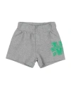 Versace Young Newborn Boy Shorts & Bermuda Shorts Grey Size 3 Cotton, Elastane In Gray