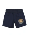Versace Young Newborn Boy Shorts & Bermuda Shorts Midnight Blue Size 3 Cotton, Elastane, Viscose, Po In Blue