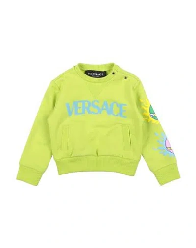 Versace Young Babies'  Newborn Boy Sweatshirt Acid Green Size 3 Cotton, Elastane