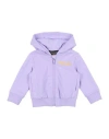 Versace Young Babies'  Newborn Boy Sweatshirt Lilac Size 3 Cotton, Elastane, Polyester, Viscose In Purple
