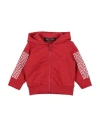Versace Young Newborn Boy Sweatshirt Red Size 3 Cotton, Elastane In Red