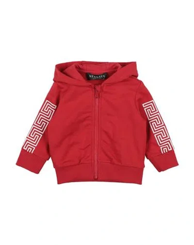 Versace Young Babies'  Newborn Boy Sweatshirt Red Size 3 Cotton, Elastane