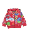 Versace Young Newborn Boy Sweatshirt Red Size 3 Cotton, Elastane In Red