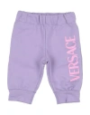 VERSACE YOUNG VERSACE YOUNG NEWBORN GIRL PANTS LILAC SIZE 3 COTTON