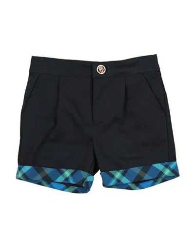 Versace Young Babies'  Newborn Girl Shorts & Bermuda Shorts Midnight Blue Size 3 Cotton
