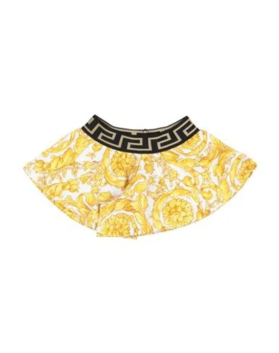 Versace Young Babies'  Toddler Girl Shorts & Bermuda Shorts Yellow Size 3 Cotton, Polyester, Elastane, Polyam