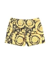 Versace Young Newborn Boy Shorts & Bermuda Shorts Yellow Size 3 Polyester In Yellow