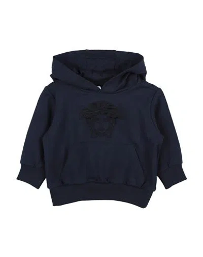 Versace Young Babies'  Newborn Girl Sweatshirt Midnight Blue Size 3 Cotton, Elastane, Viscose, Polyester