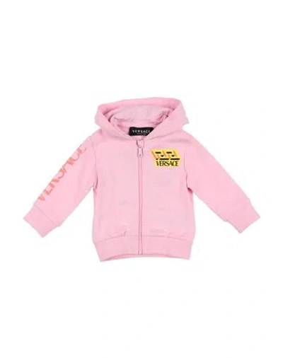 Versace Young Babies'  Newborn Girl Sweatshirt Pink Size 3 Cotton, Elastane