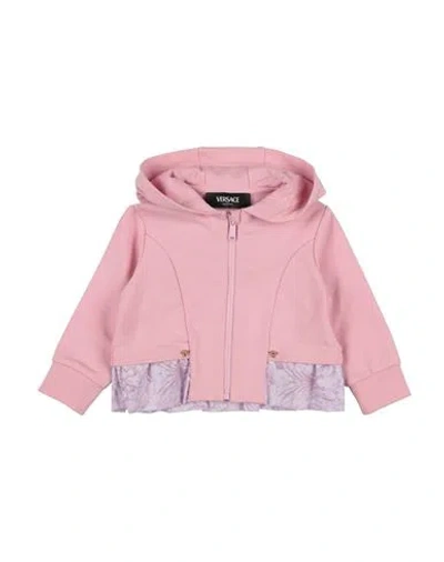Versace Young Babies'  Newborn Girl Sweatshirt Pink Size 3 Cotton, Elastane, Polyester