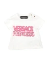 Versace Young Babies'  Toddler Girl T-shirt White Size 4 Cotton