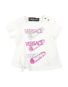 Versace Young Babies'  Newborn Girl T-shirt White Size 3 Cotton, Elastane