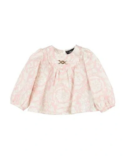 Versace Young Babies'  Newborn Girl Top Pink Size 3 Cotton