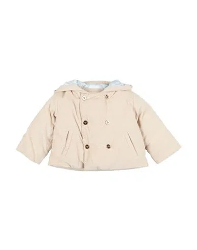 Versace Young Babies'  Newborn Puffer Beige Size 3 Cotton In Neutral
