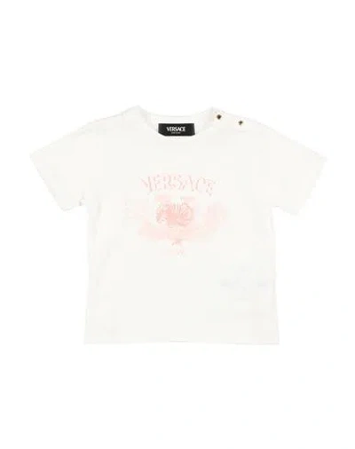 Versace Young Babies'  Newborn T-shirt White Size 3 Cotton